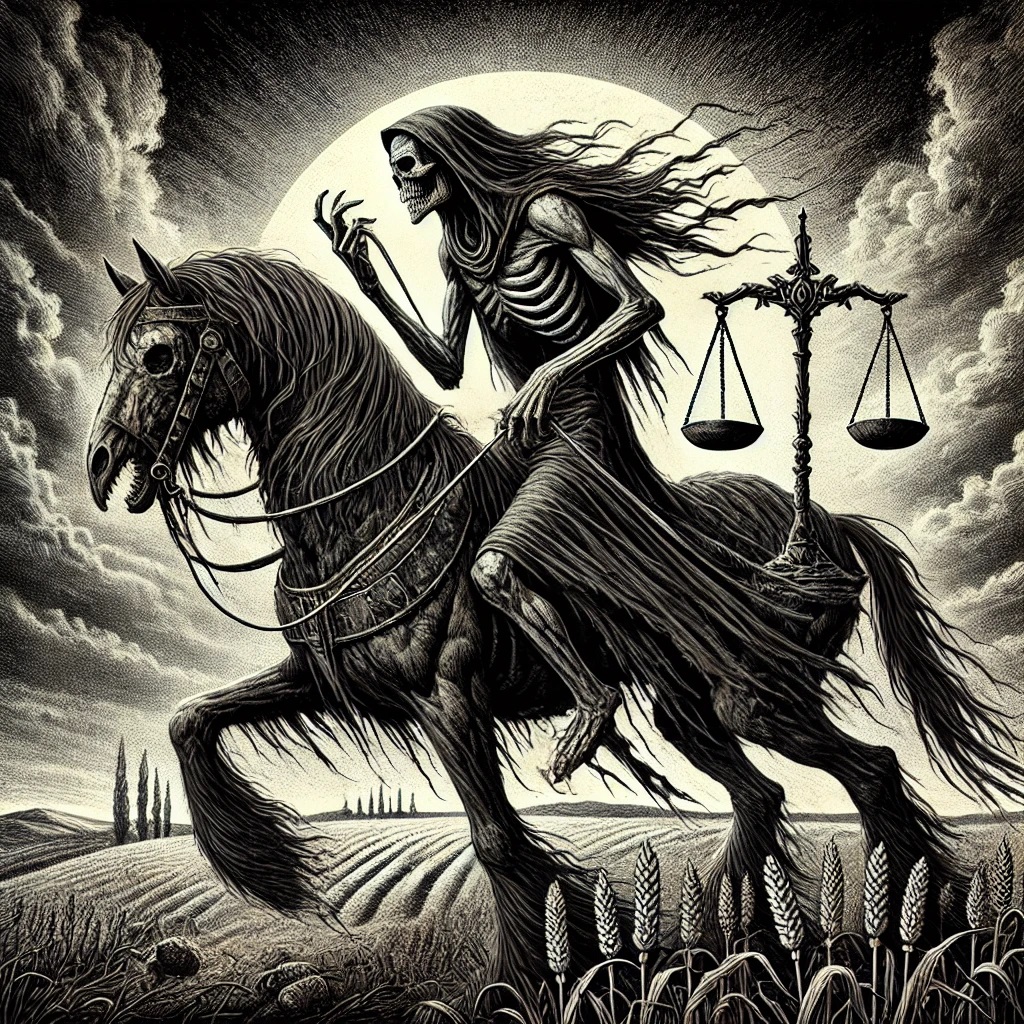 Black horse of the Apocalypse